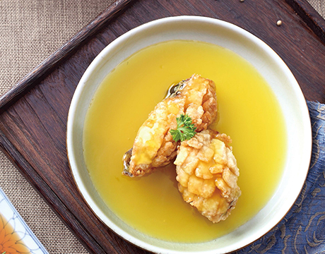 Alaska Sole With Orange Juice And Chrysanthemum