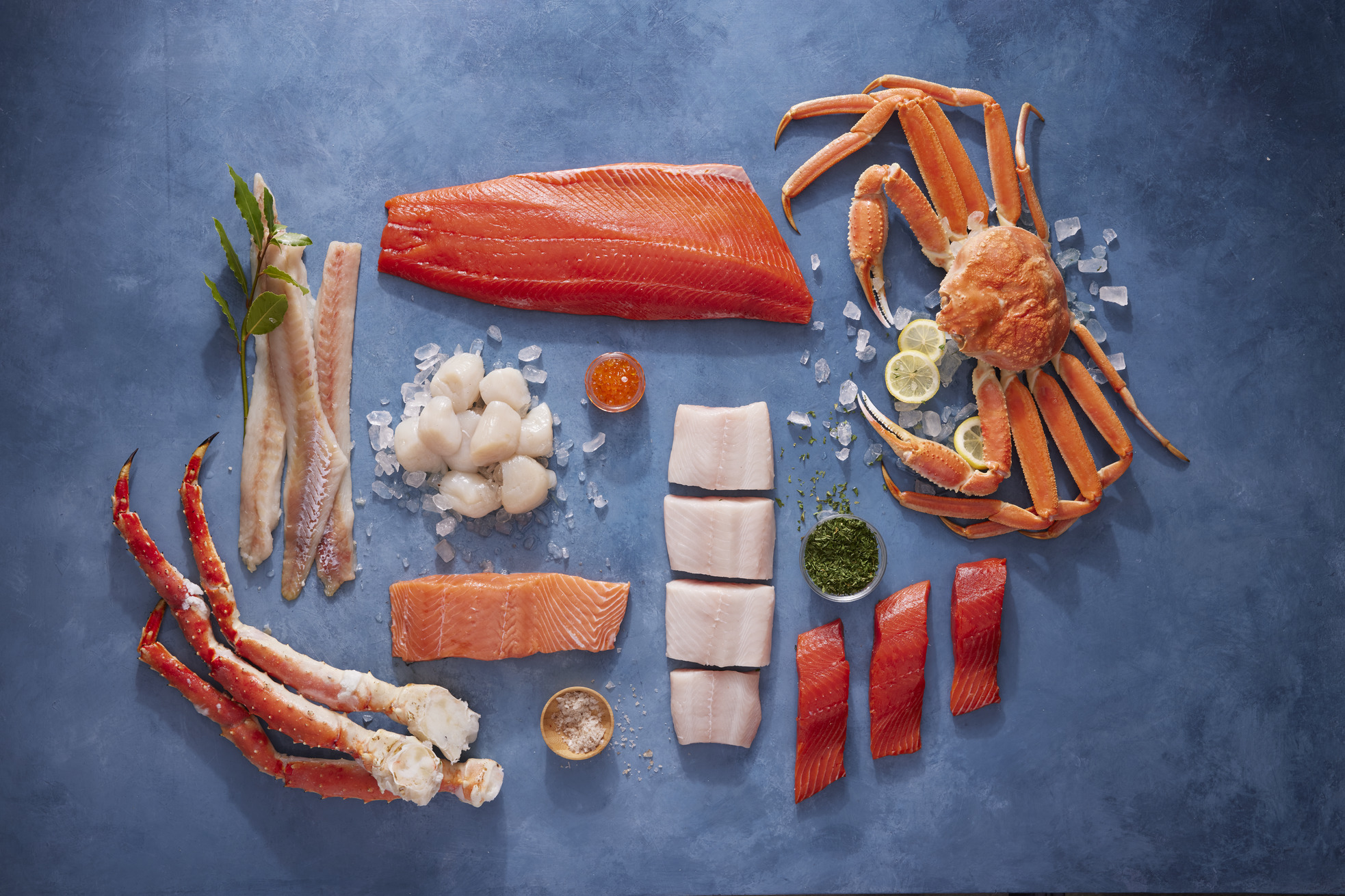 阿拉斯加海鲜展示