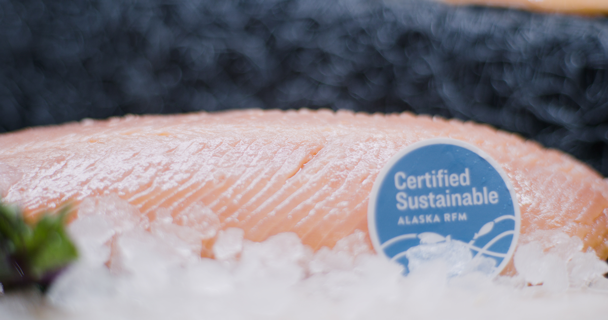 阿拉斯加可持续的海鲜